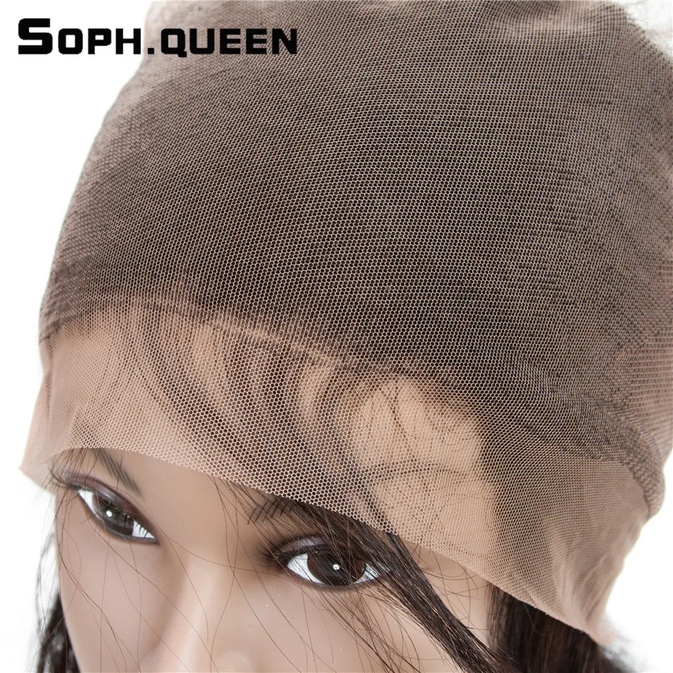 Soph queen волосы человеческие 360 Кружева Фронтальная натуральный цвет уха до полный