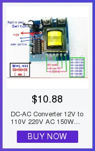 DC-AC преобразователь 12 В до 110 В 220 В переменного тока 150 Вт Инвертор повышающий трансформатор питания мощность