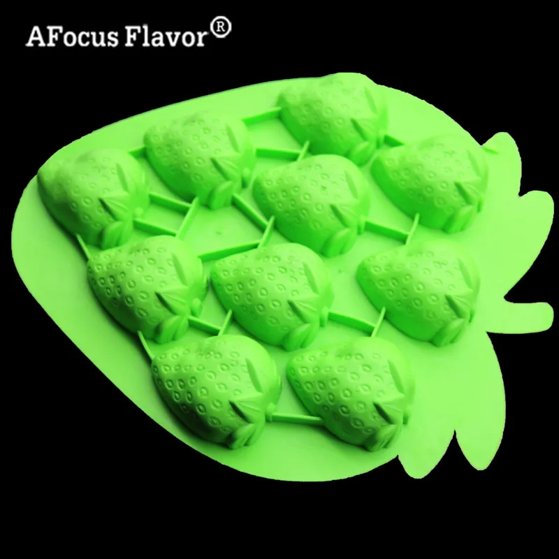 

1 Pc Strawberry Soap Mold Chocolate Fudge Cake Silicone Mold Forming Tool Silica Gel Candle Soap Model Accessories