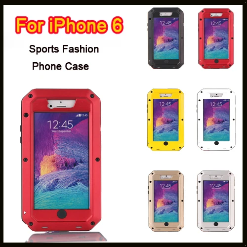 ヘビーデューティ金属合金ケースappleのiphone 6 6 s 4.7インチ天気/