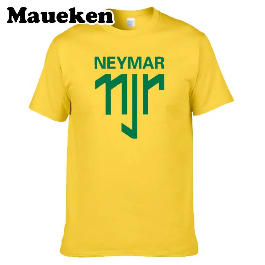 Мужская футболка NEYMAR JR #10 Neymar da Silva Santos Junior мужские футболки с коротким рукавом