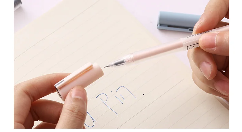 Muji ручки 0,35 мм Gle ручка 4 шт./партия Милая полупрозрачная матовая ручка для письма офисные школьные принадлежности канцелярские принадлежности