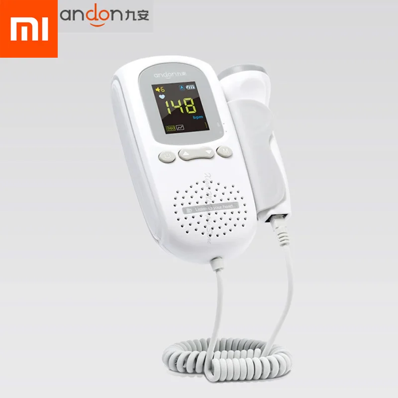 Xiaomi Mijia Andon Doppler датчик сердцебиения плода FD-600G 2,0 MHz Расширенный чувствительный зонд Смарт снижение шума Исследуйте для ребенка