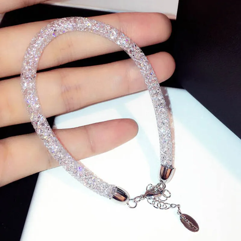 

Charmwin Hollow Zircon Bracelets For Women New Fashion Jewelry High Quality Silver Plated Bracelets & Bangles