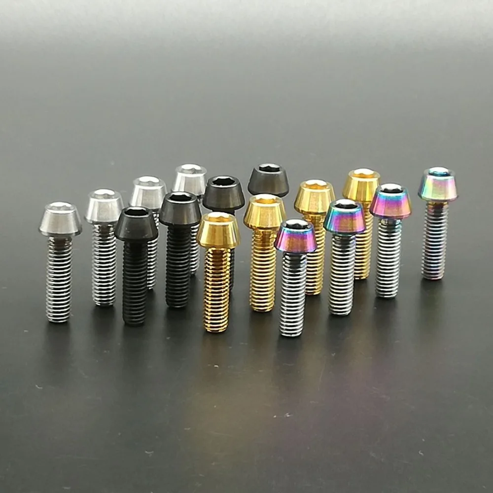 4 шт. титановые конические головки для болтов 5 х18 мм|ti bolt|bolt titapered bolts |