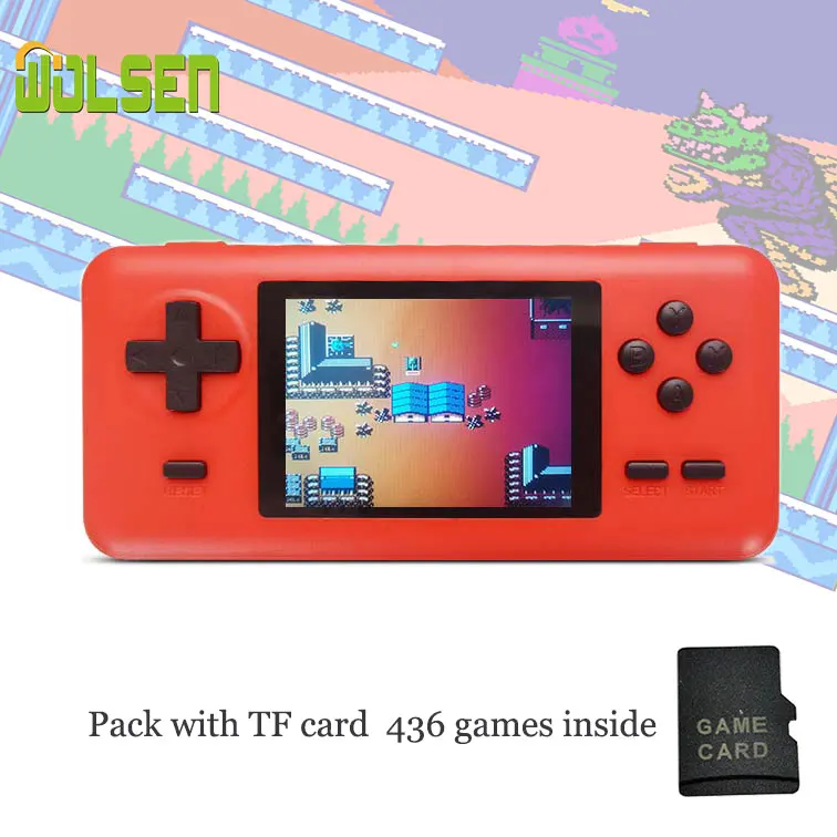 WOLSEN Игровая приставка 3 0 дюймов GB 50 мини игра 8 бит Consola с 586 играми портативная для