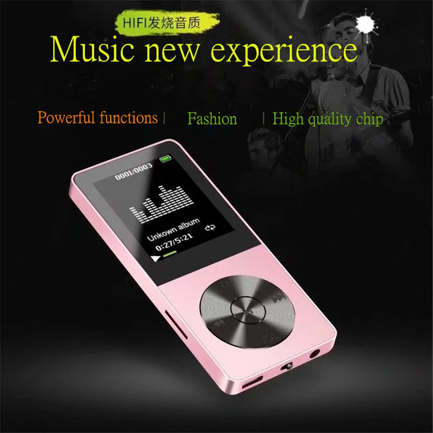 16 ГБ Мини Спортивный MP3 музыкальный плеер JS 09 TFT экран HIFI Поддержка TF карта