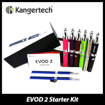 

100% Original KangerTech EVOD 2 Kit 650mAh Kanger Evod Battery with 1.6ml EVOD 2 Bottom Dual Coil Changeable Cartomizer Vape kit