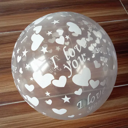 

50pcs/lot 12inch Clear love Romatic Latex Balloons Helium Transparent Ball For Birthday Wedding Party Decor balloon