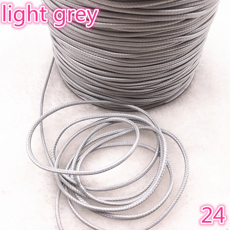 

10meters Dia 1.0 /1.5mm Waxed Cotton Cord Waxed Thread Cord String Strap Necklace Rope Bead For Jewelry Making DIY Bracelet #24