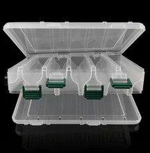 

1 PC New Design Fishing Tackle Boxes Double Layer 10 Compartments Lure Fishing Box S/M Fly Fishing Tackle Boxes Accessories #