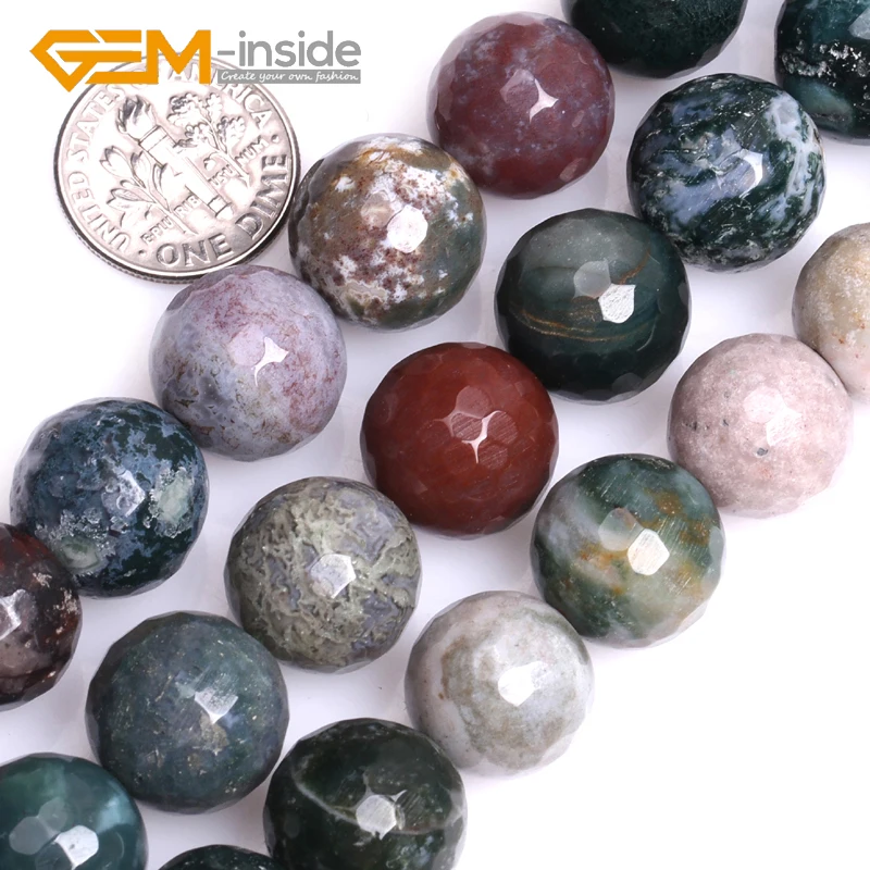 Buy 4mm 14mm GEM inside Natural Stone Indian Agates