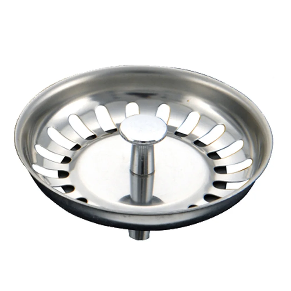 

Stainless Steel Kitchen Sink Strainer Filter Bathroom Hair Catch Replacement Drainer Sewer Drain Waste Plug Basin Strainers