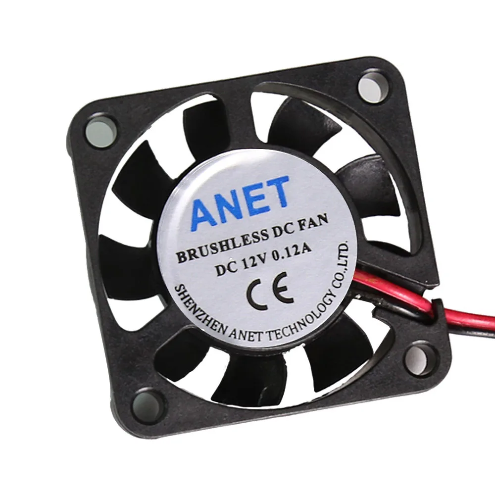 2 шт. бесщеточный вентилятор для охлаждения Anet A6 A8 e10 e12 DC12V/24V воздушный 40x40