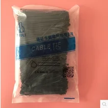 500Pcs/pack 5*200mm High Quality width3.5mm Black Color Factory Standard Self-locking Plastic Nylon Cable Ties,Wire Zip Tie