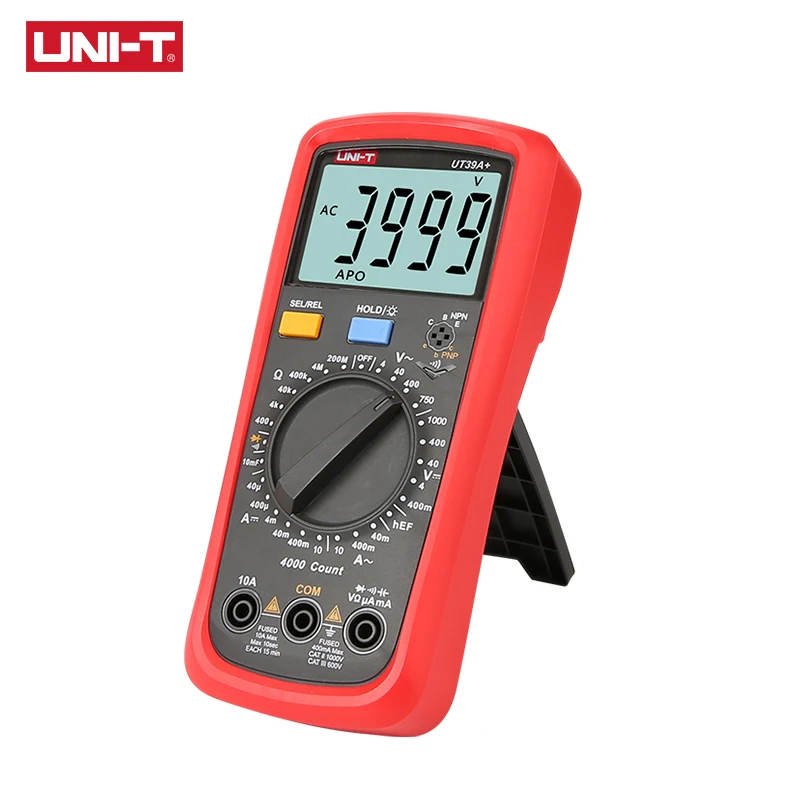 Цифровой мультиметр UT39A + тестер диапазона авто улучшенный с UT39A/UT39C AC DC V/A