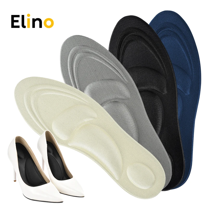 

Elino 4D Orthopedic Sponge Insoles High Heels Shoes Pad Flat Feet Care Massage Soft Breathable Healthy Sport Cushion