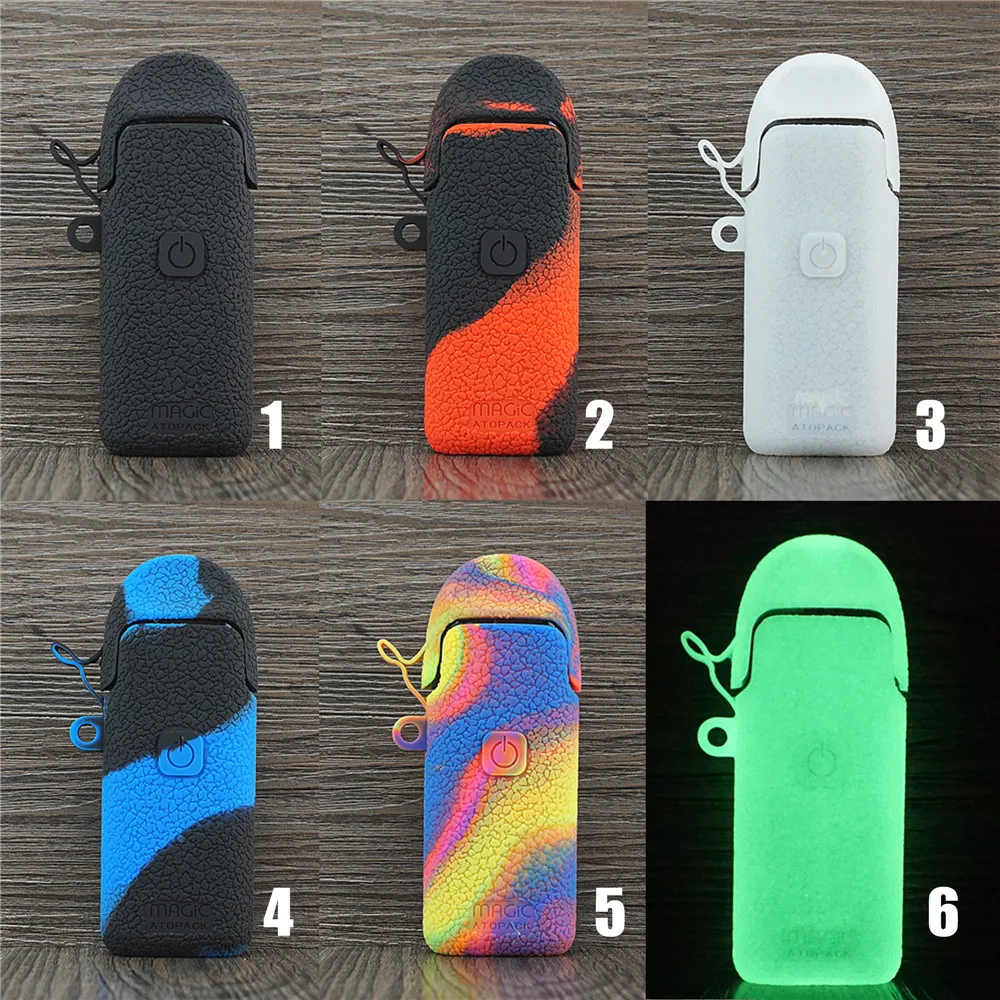 

5pcs Texture Case for Joyetech ATOPACK MAGIC Pod System Protective Silicone Rubber Sleeve Cover Shield Wrap