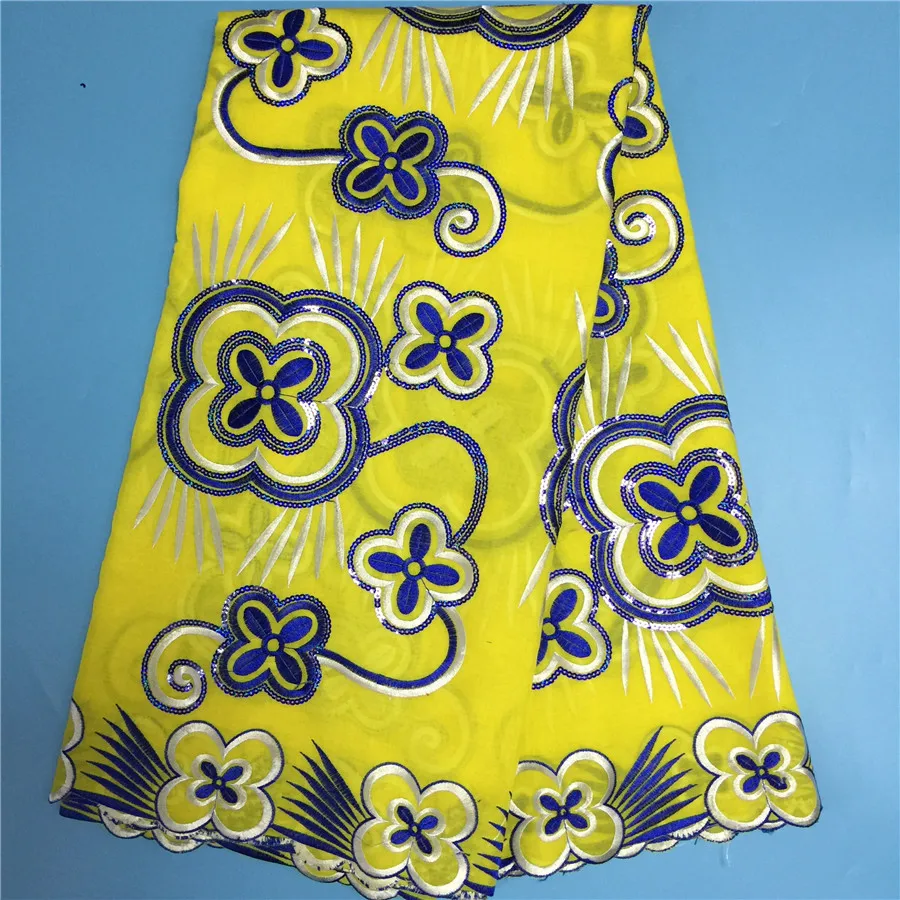 

african lace fabric 2017 high quality lace nigerian lace fabrics wedding dress material 5yards 100% cotton sequence design