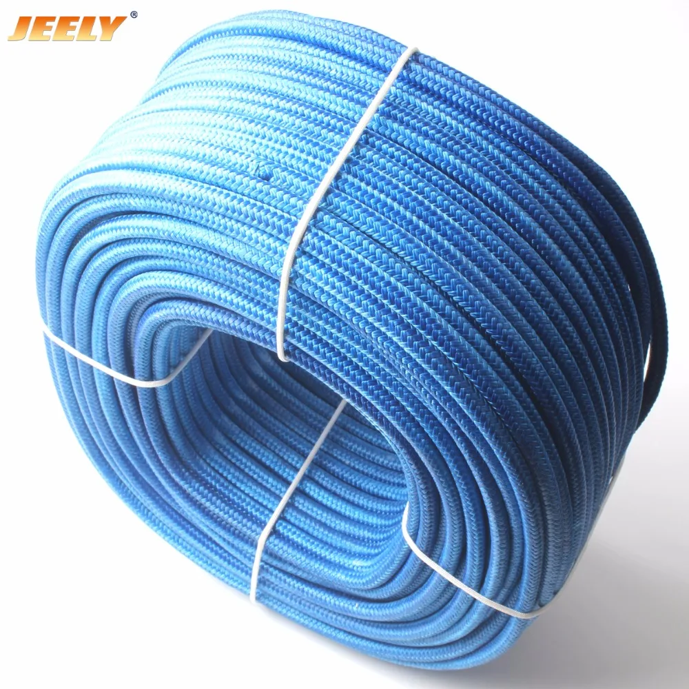 Новый 4 мм 20 м UHMWPE Spectra Core с полиэфирной оболочкой парусная лодка лебедка Sheathed