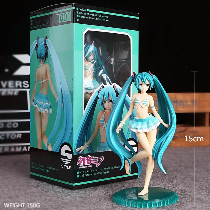 Freeing Hatsune Miku & Super Sonico Luka волнистый купальник бикини ПВХ сексуальная фигура модель