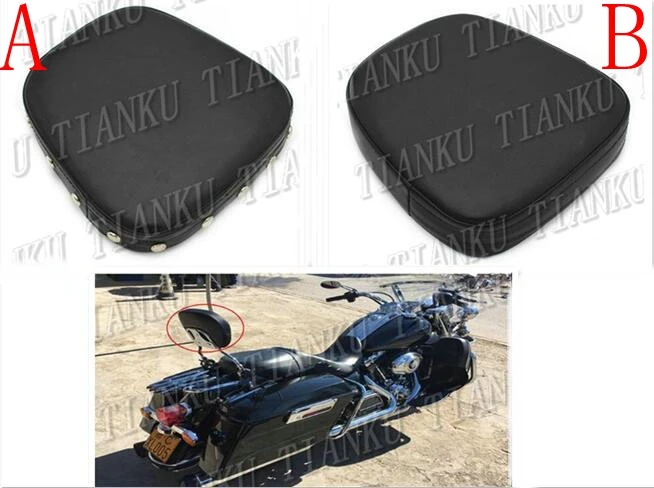 Черная Кожаная подушка на спинку мотоцикла для Kawasaki Vulcan Classic VN 400 VN500 VN800 900 1200 1500 1600