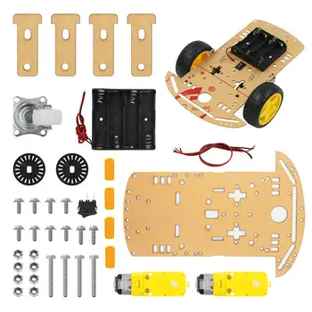 

5set/lot Motor Smart Robot Car Chassis Kit Speed Encoder Battery Box 2WD for Arduino