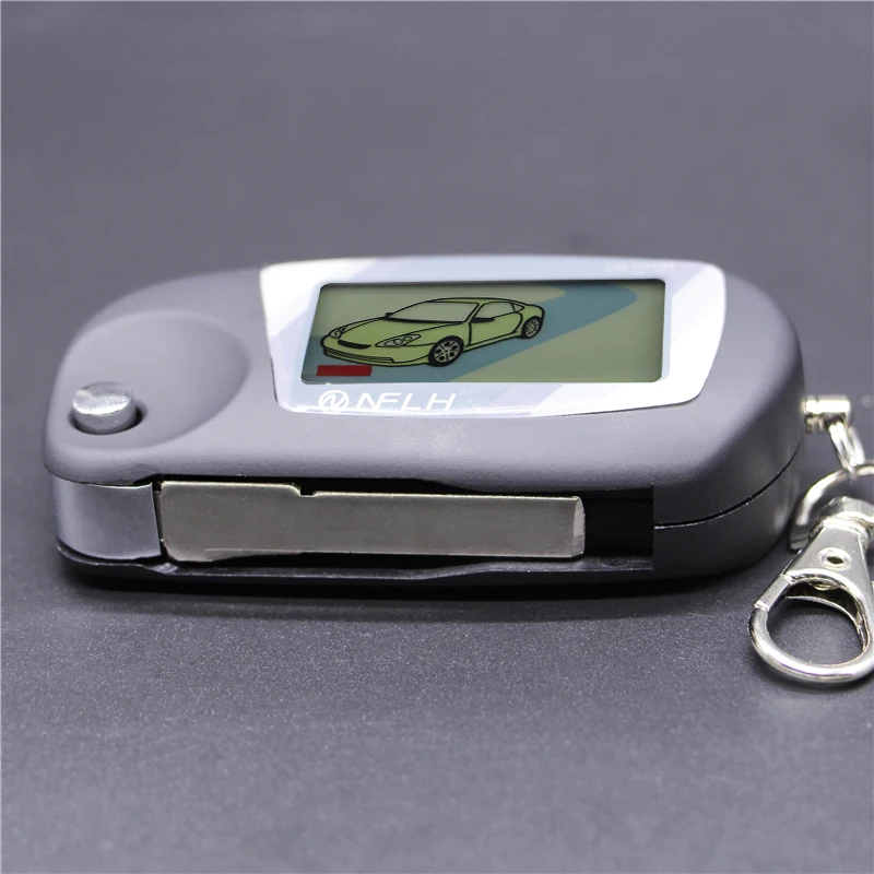 M5 Keychain For Two Way Car Alarm Scher-Khan Magicar 5 Lcd Keychain Two Way Car Remote Controller Uncut Blade Key Fob Chain