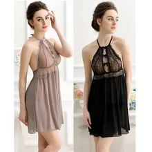 Сексуальное экзотическое женское белье одежда платье горячие сексуальные костюмы открытая спина кружева прозрачное сексуальное нижнее белье Ночная Сорочка Ночное белье интимное