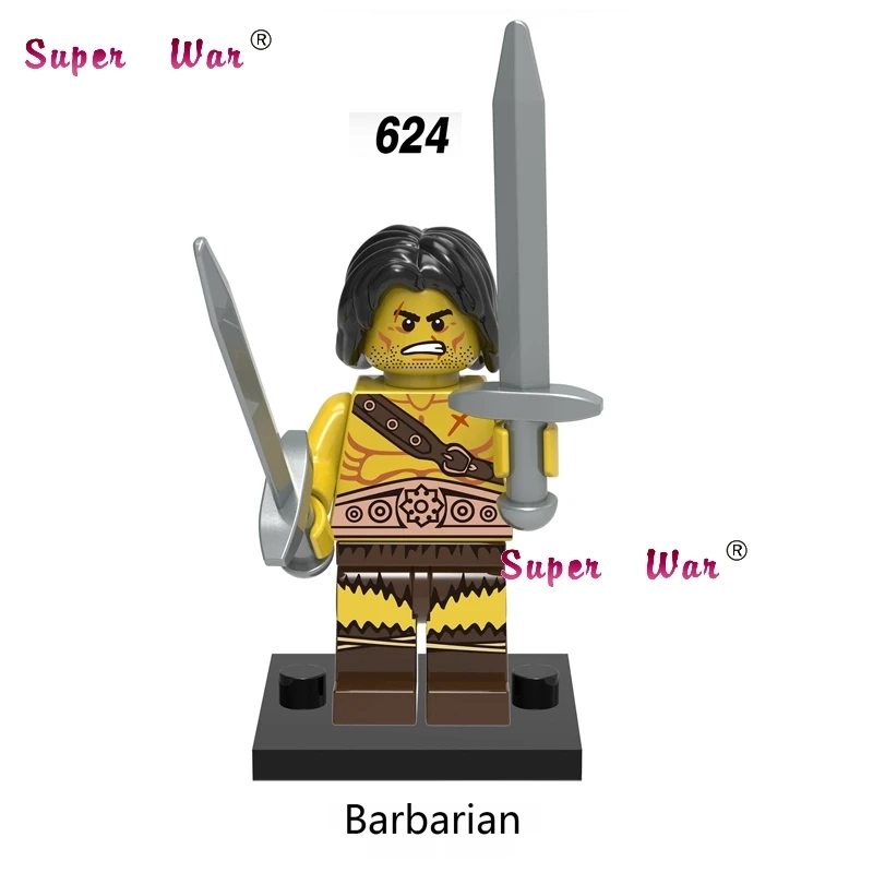 

1PCS super heroes marvel dc comics Barbarian building blocks models bricks toys for children kits