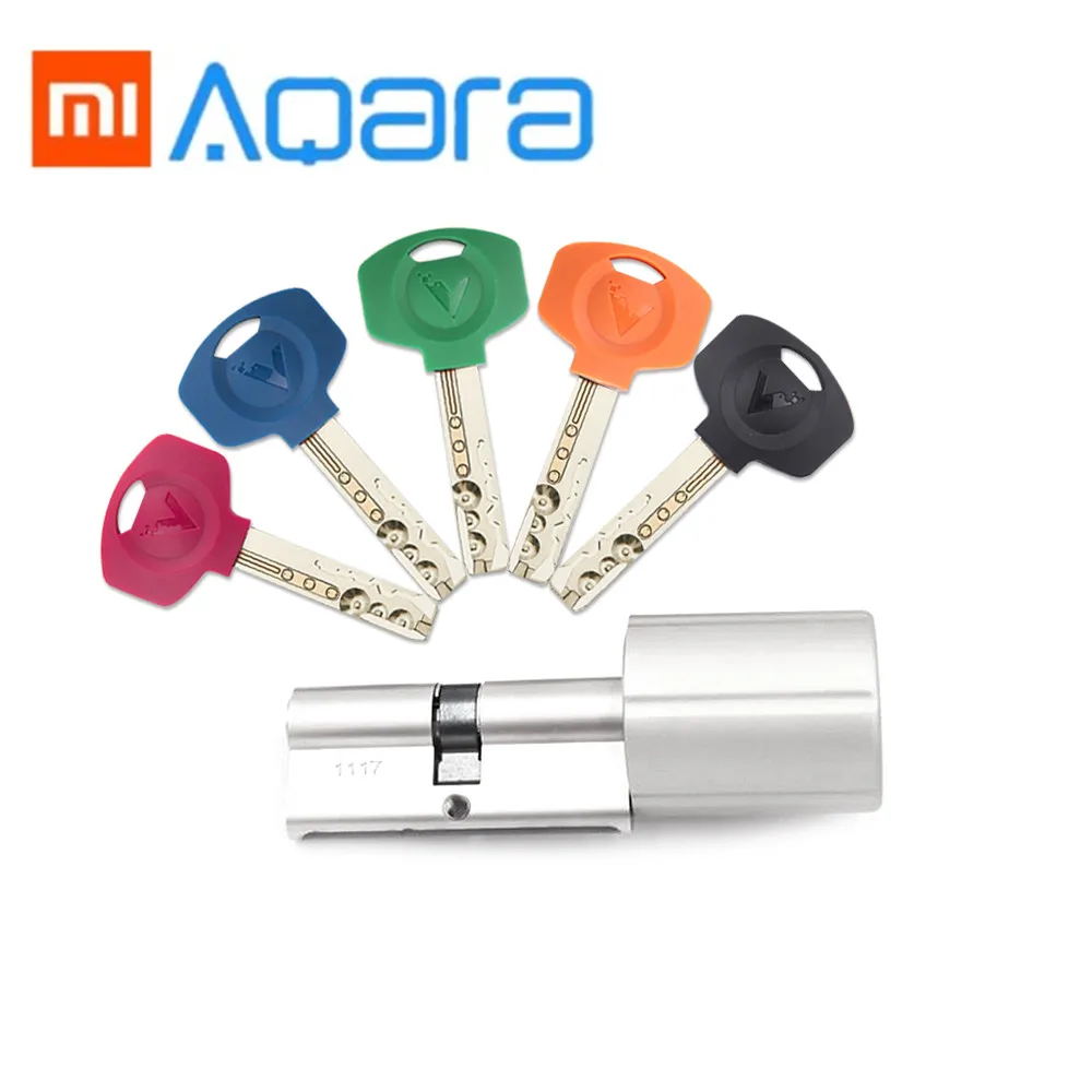 

Original Xiaomi Aqara Door Locking Anti-theft Metal Security Door Lock Core with 5 Keys 40MM/45MM Home Safety Look Device