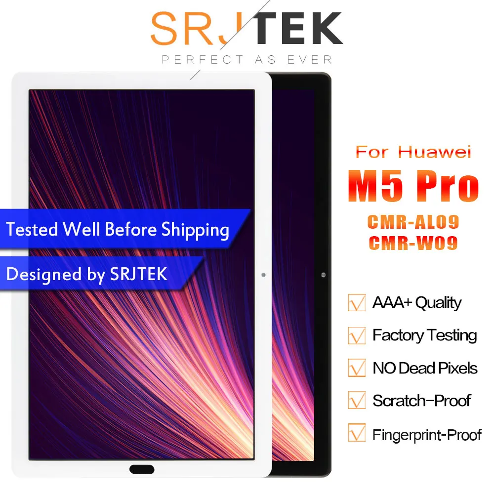 SRJTEK 10 8 &quotдля Huawei MediaPad M5 ЖК дисплей матричный сенсорный экран дигитайзер для