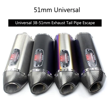 

Universal 38-51 mm Exhaust Pipe Carbon Fiber Tail Pipe No DB Killer Escape Motorcycle Dirt Bike ATV Modified Exhaust Tips 420 mm