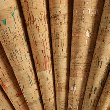 Lychee Life A4 Полосатый Мягкий пробковый материал высокое качество пошив Синтетическая Кожа DIY материал для сумок одежды