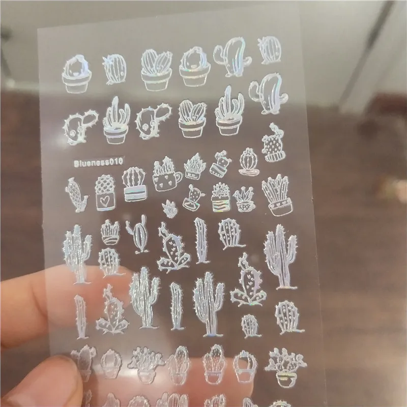 12 шт. голографические 3D Наклейки для ногтей 6 х5 см|Стикеры и наклейки| |