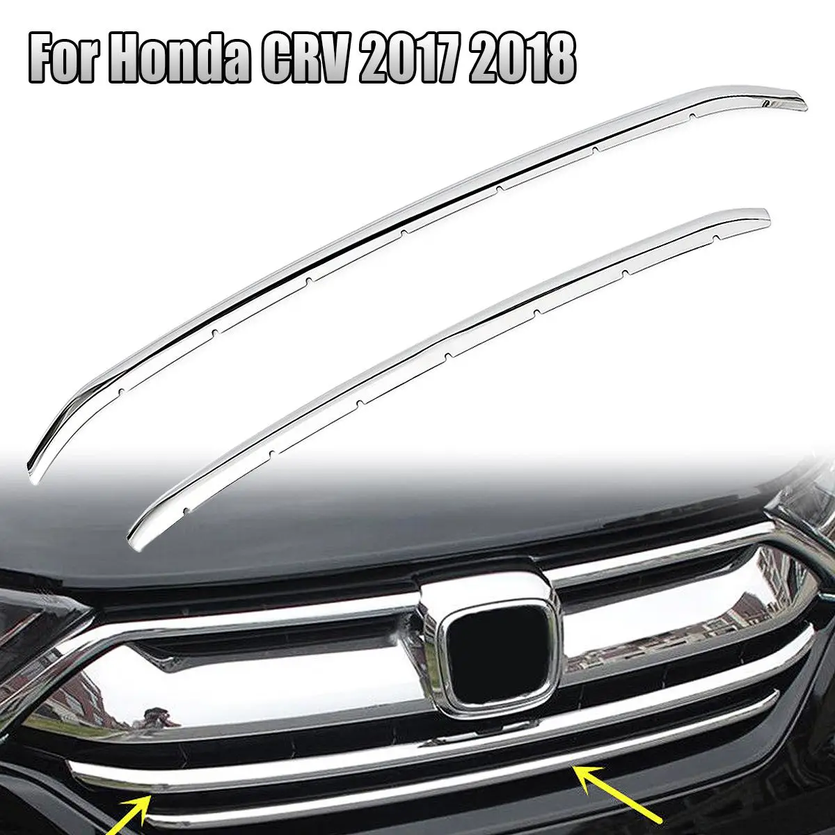 Нержавеющая сталь Передняя сетка капот бампер решетка полосы для Honda CRV