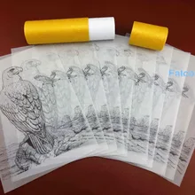 2 вида Кожа ремесло резной рисунок Сокол шаблон прозрачный калька бумаги шаблон пленка набор инструментов штамповка нож перфорирующий резак Awl