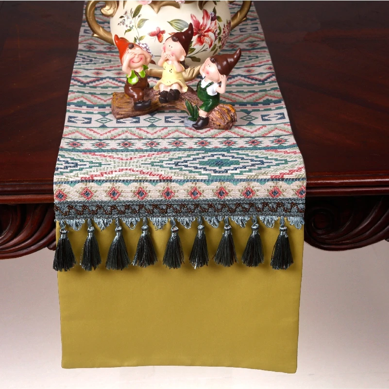 الراقية الأزياء القماش الجدول طاولة العلم العلم شريط الفن العرف من بلد العلم غطاء أسلوب