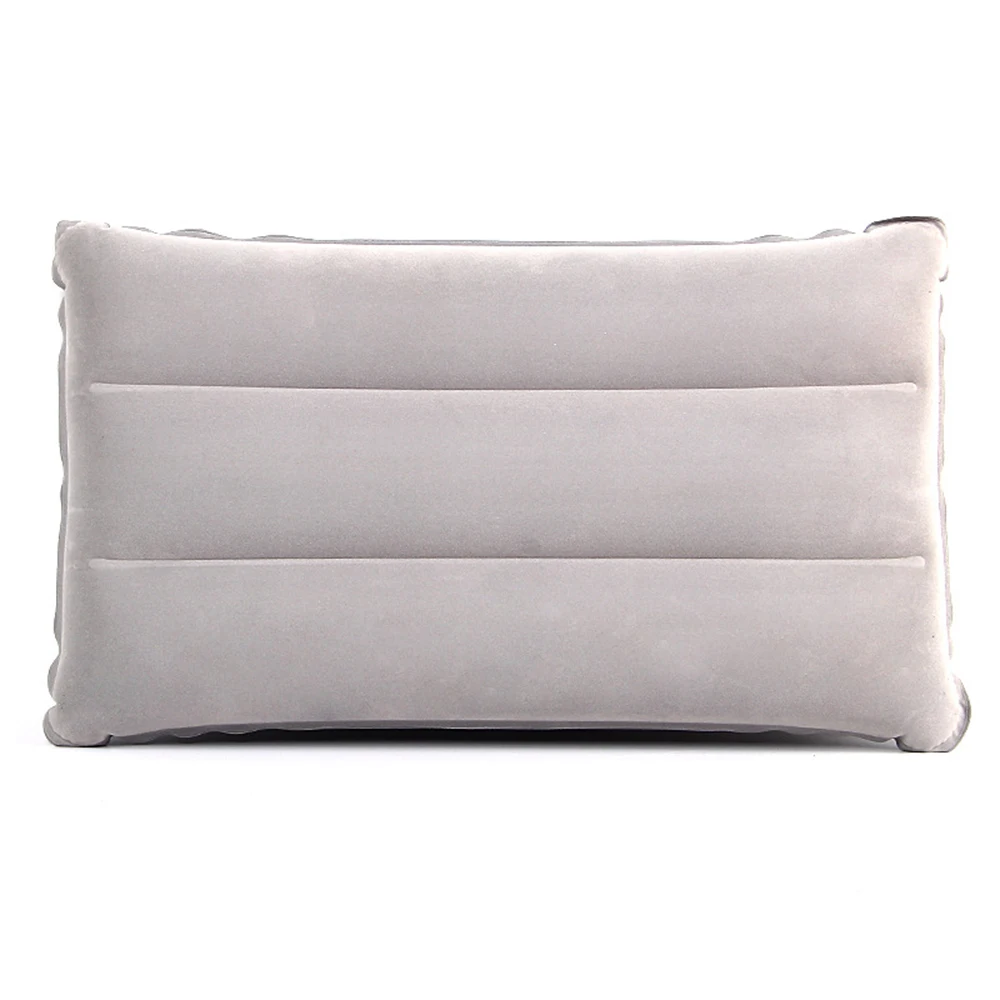 Портативная Сверхлегкая квадратная надувная подушка для путешествий, мягкая подушка для путешествий, подушка для путешествий, семейная Мебель для пар - Цвет: Grey