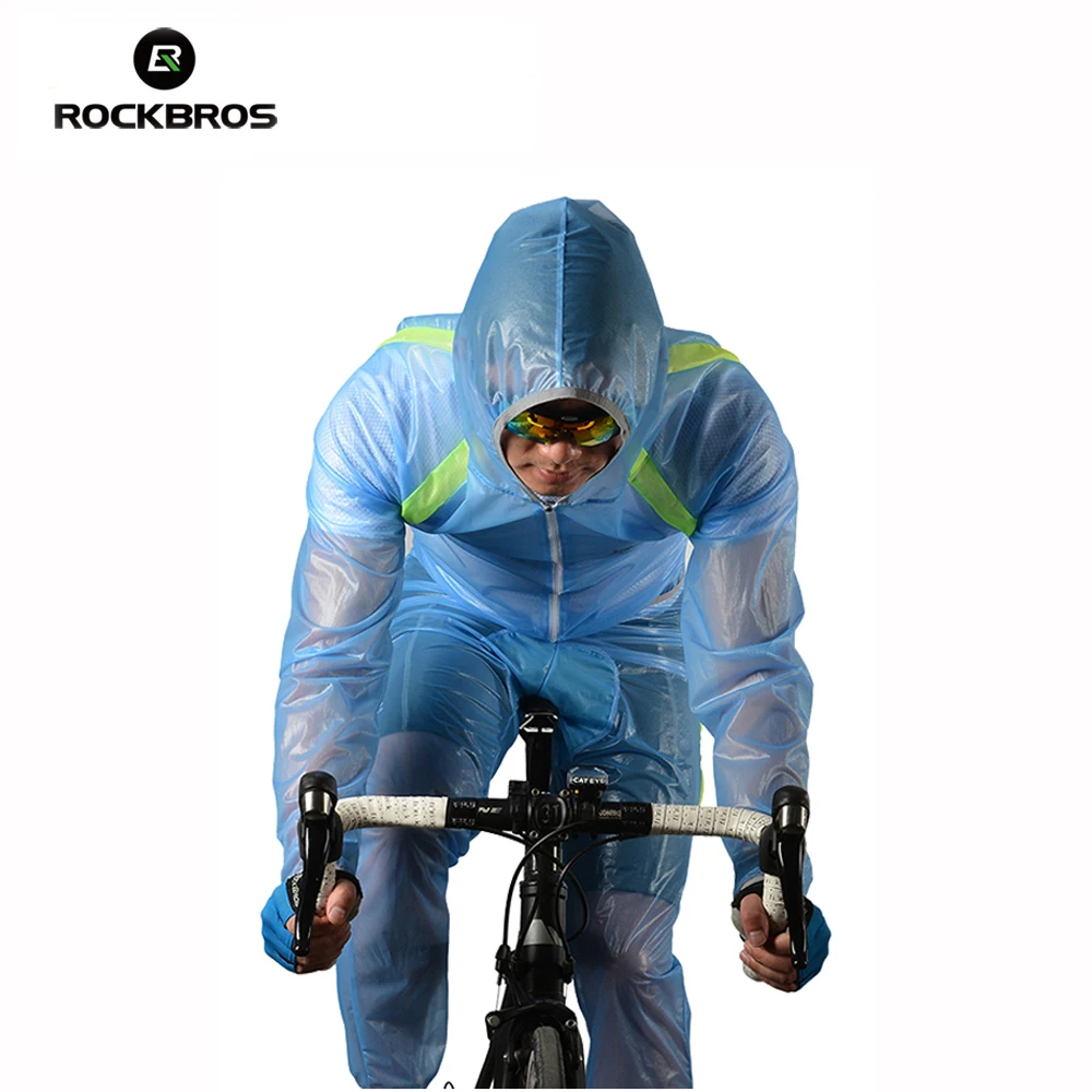 ROCKBROS Outdoor Riding Mountain Bicycle Cycling Raincoat Breathable Compressed Windshield Waterproof Raincoat Cycling Clothing