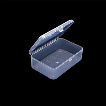 

1Pcs High Quality Transparent Plastic Storage Box Clear Square Multipurpose Display Case Top Storage organizer Free Shipping