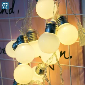 

5M 20LED Light String Bulb Ball Home Fairy Garland Decoration Outdoor New Year Christmas Tree Wedding Lighting Warm White Party