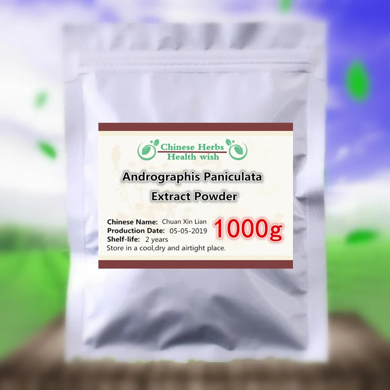 50-1000 г, экстракт андрографа Paniculata в порошке с андрографидом, Chuan xin lian \ common Andrographis