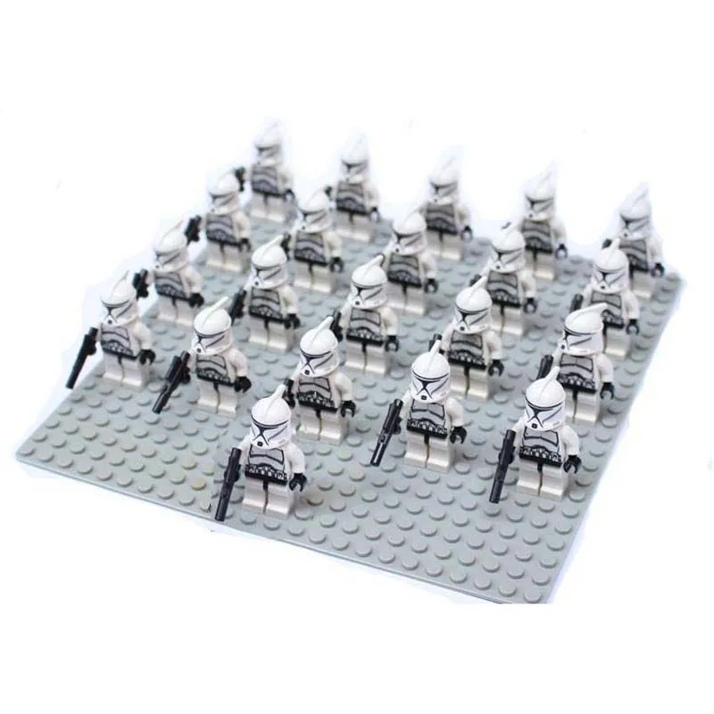 

21pcs Stormtrooper clone trooper Darth Vader Darth Maul star wars Building Block Brick sand trooper Sluban figures