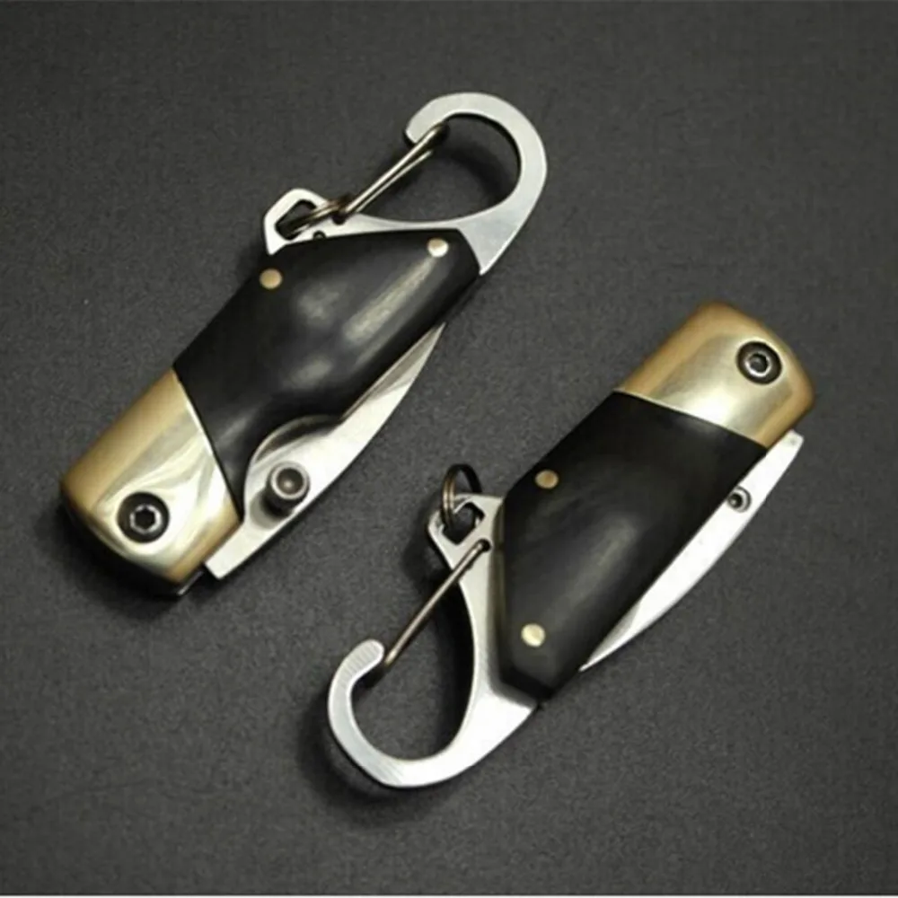 Инструменты для рыбалки EDC Складной нож брелок Карманный винтажный спортивный Открытый Кемпинг Туризм безопасный гаджет для выживания Портативные Ножи