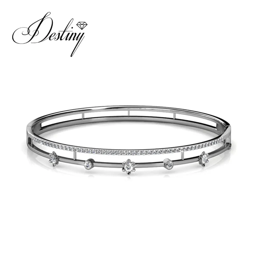 Destiny Jewellery Переключить застежки браслет качество латуни с кристаллами от Swarovski