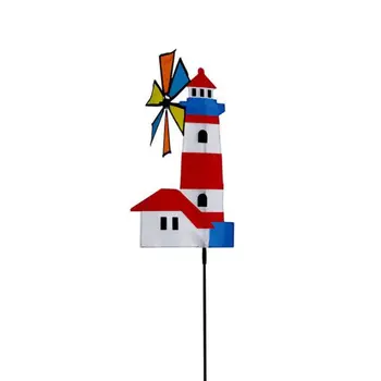 

3D House Windmill Wind Spinner Whirligig Pinwheel Yard Garden Decor Outdoor Classical Kids Toys