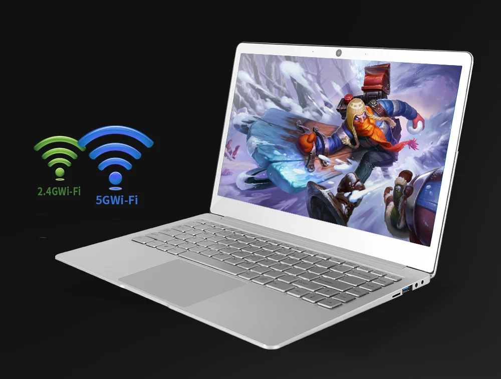 14 дюймов ips экран ноутбук Jumper EZbook X4 windows 10 ноутбук Intel Celeron J3455 6G 128G ультрабук клавиатура с подсветкой металлический чехол