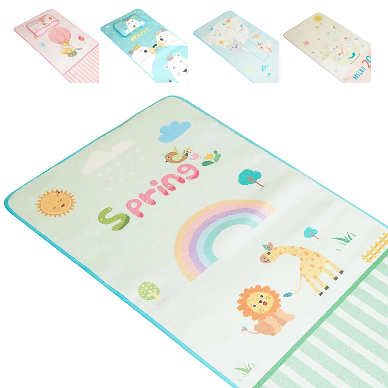 Baby Summer Cool Sleeping Mat Breathable Mattress Pads Toddler Crib Cot Cozy Nap Pads Infant Bed Mat Kindergarten Sleeping Pad Baby Summer Cool Sleeping Mat Breathable Mattress Pads Toddler Crib Cot Cozy Nap Pads Infant Bed Mat Kindergarten Sleeping Pad