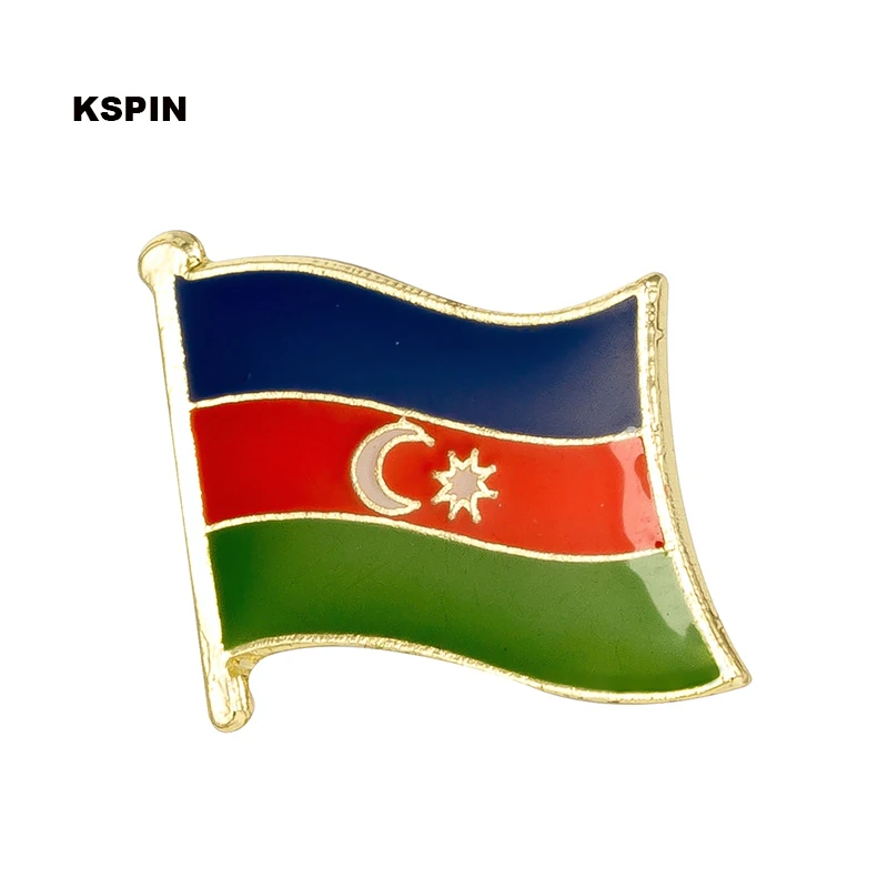 

Azerbaijan flag pin lapel pin badge 10pcs a lot Brooch Icons KS-0008